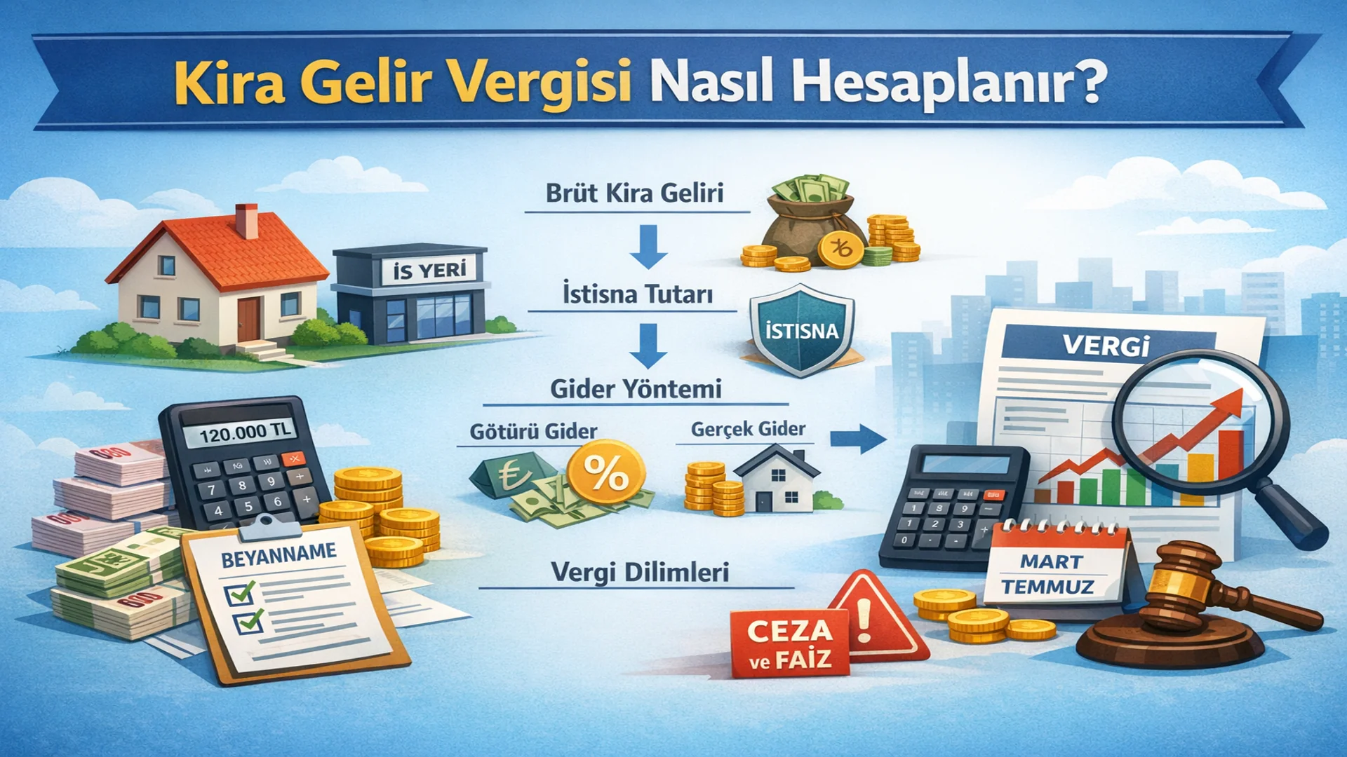 Kira Gelir Vergisi Nasıl Hesaplanır: Adım Adım Rehber
