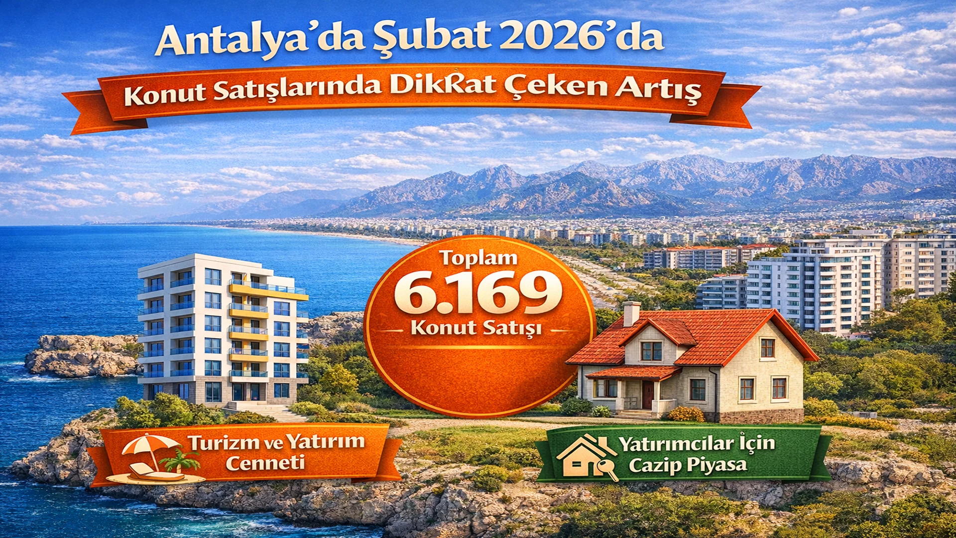 Antalya’da Şubat 2026’da Konut Satışları