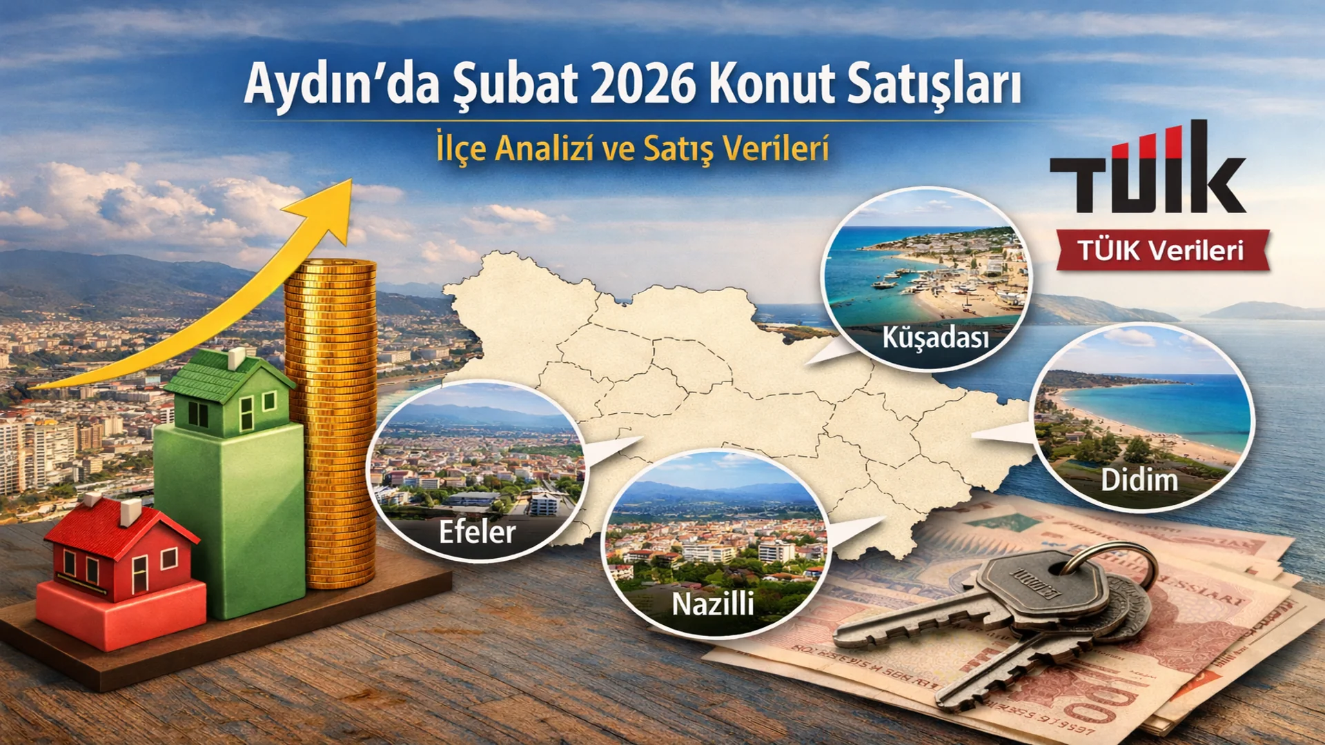 Aydın Konut Piyasası Şubat 2026: Satış Rakamları ve Analizi