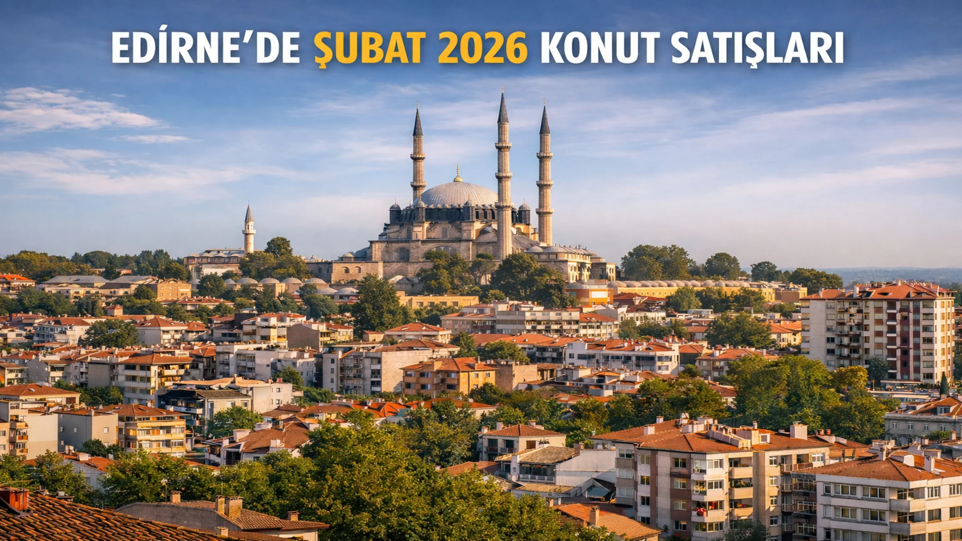 Edirne Konut Piyasasında Şubat 2026 Satış Verileri