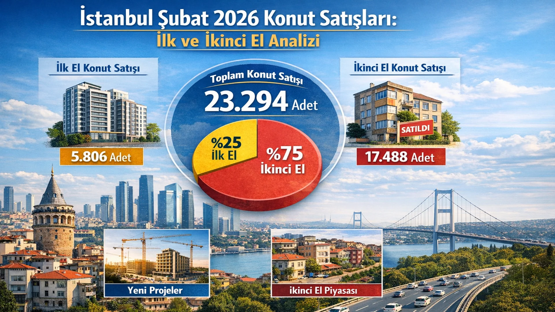 İstanbul Şubat 2026 Konut Satışlar