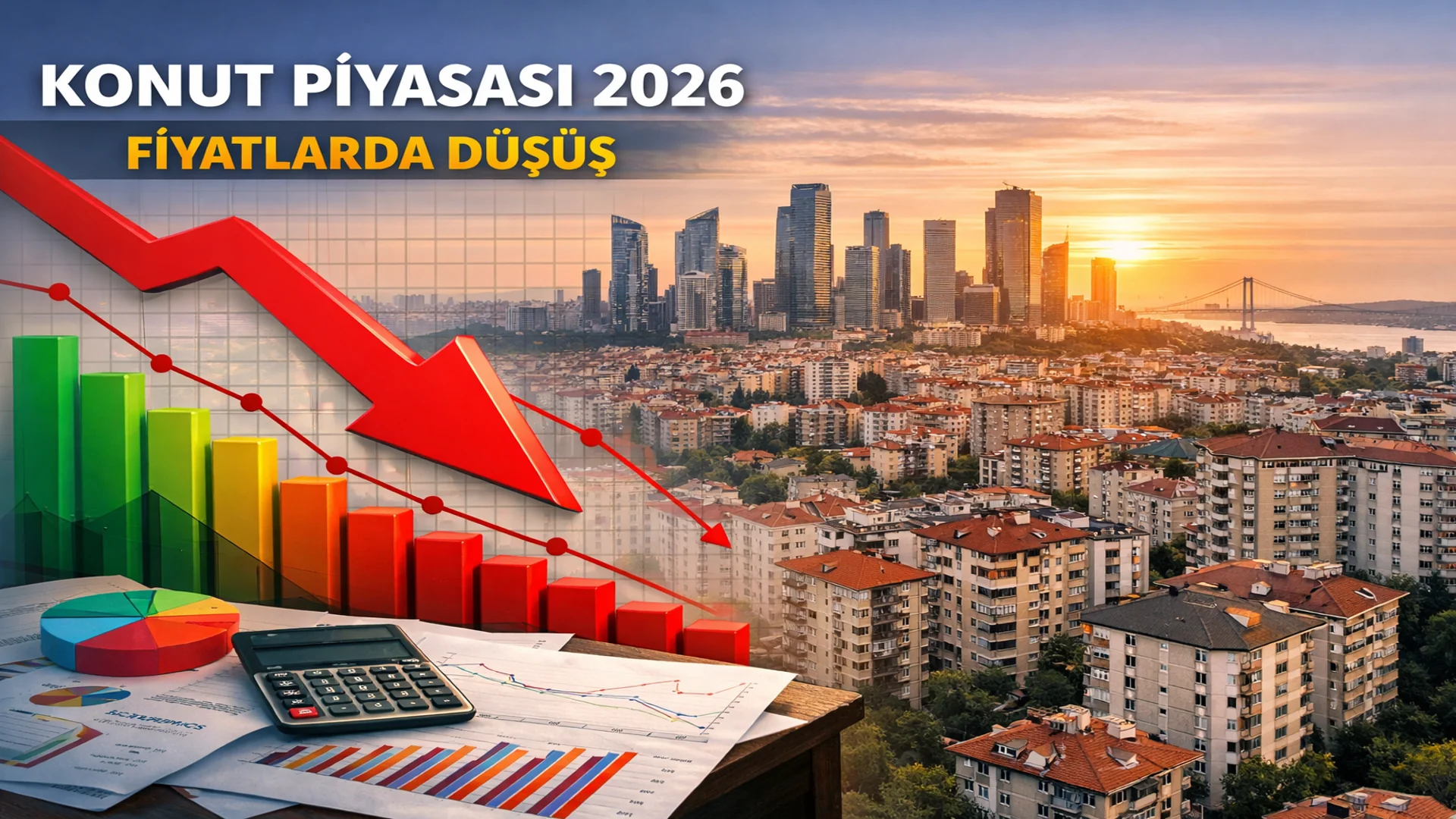 Reel Konut ve Kira Fiyatlarında Düşüş Devam Ediyor