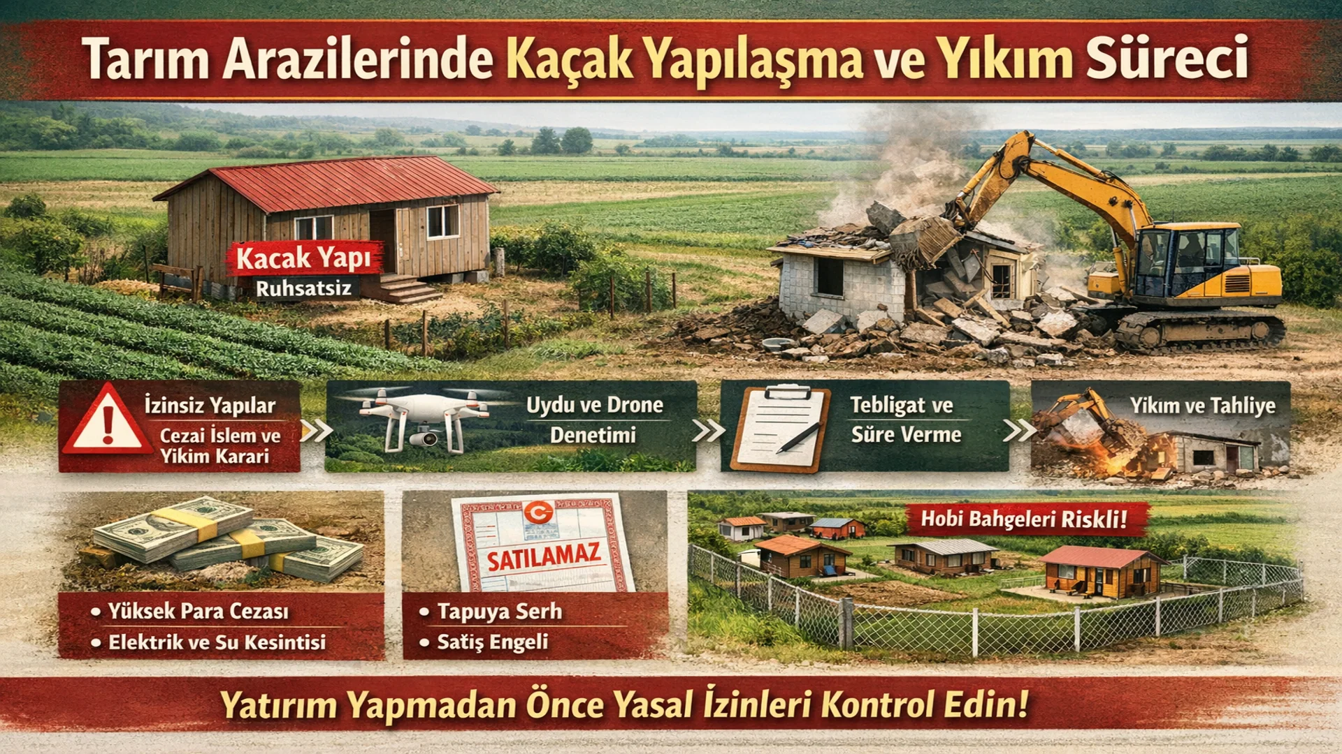 Tarım Arazilerinde Kaçak Yapı ve Yıkım Süreci Rehberi