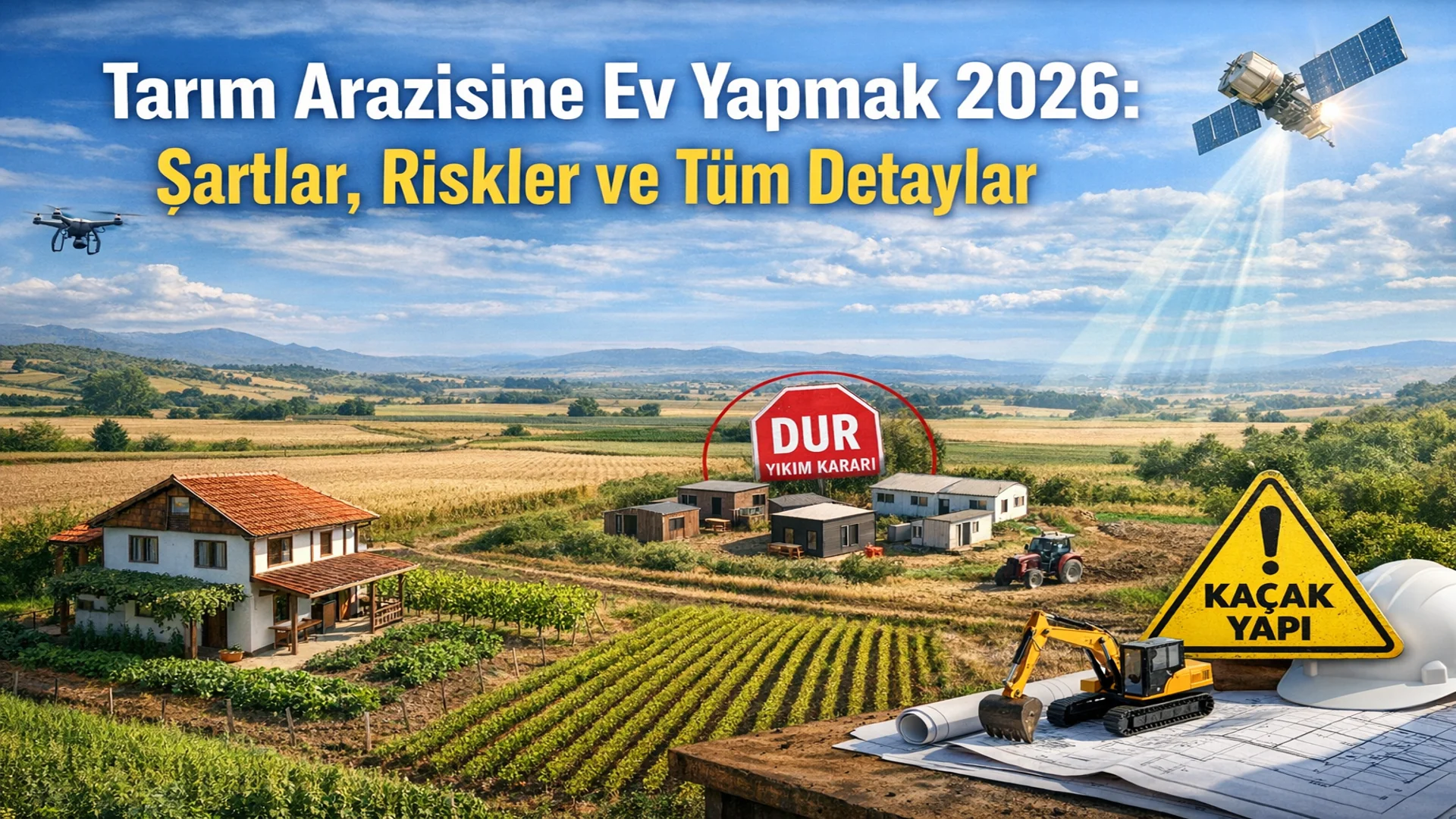 Tarım Arazisine Ev Yapmak 2026: Şartlar Riskler