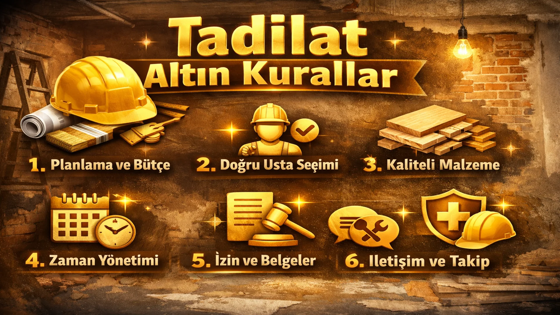 “Tadilat Sürecinde 7 Altın Nokta”