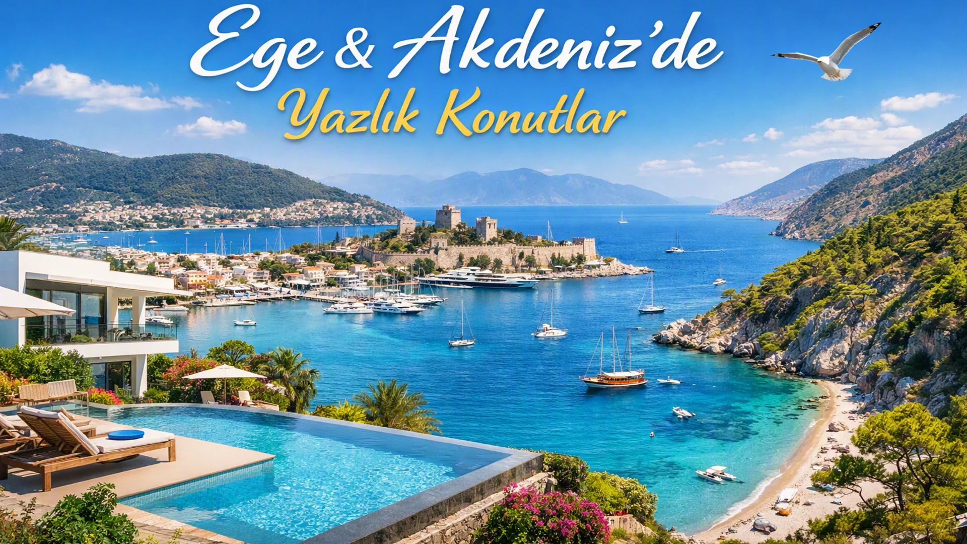 Yazın Ege ve Akdeniz’de Yazlık Konut