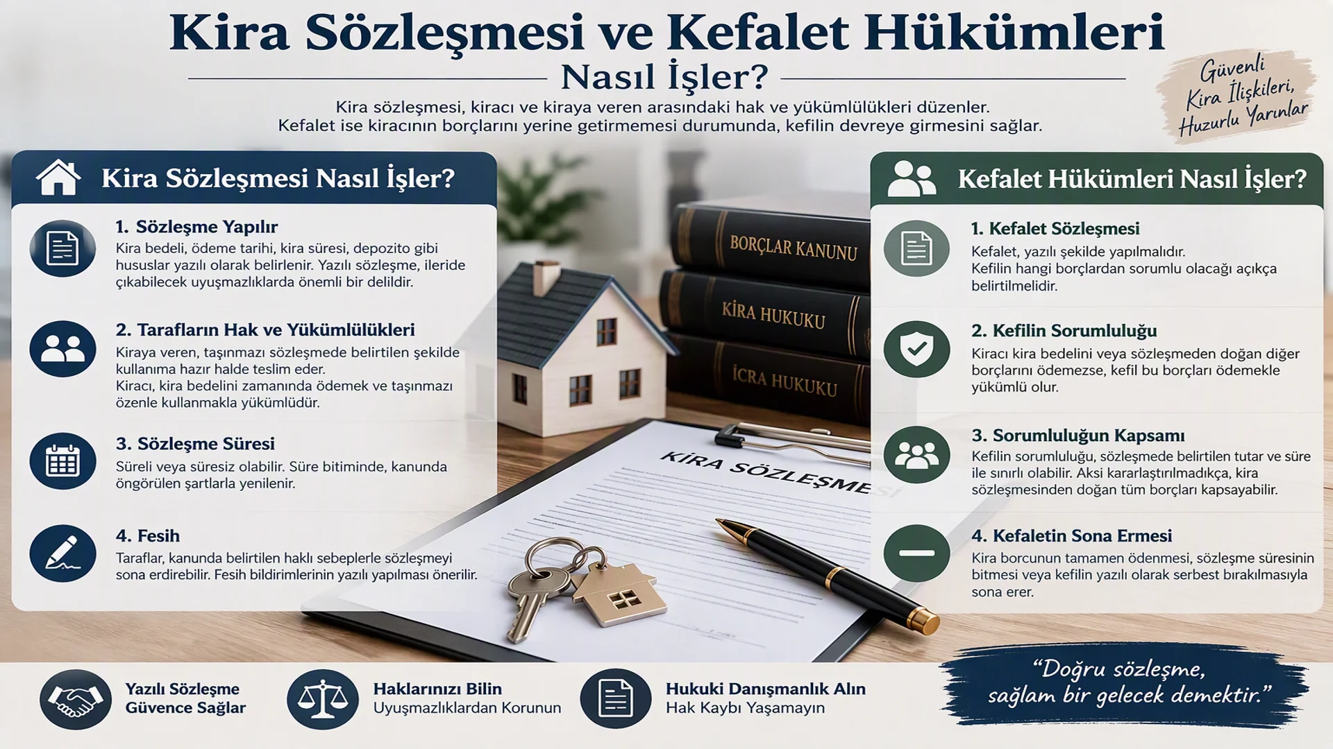 Kira Sözleşmesi ve Kefalet Hükümleri Nasıl İşler?