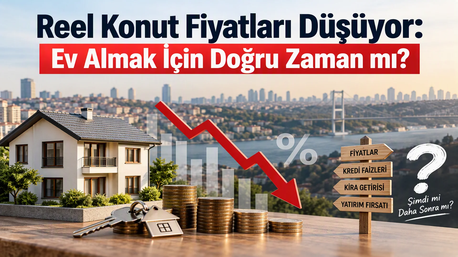 Reel Konut Fiyatları Düşüyor: Ev Almak İçin Doğru Zaman mı?