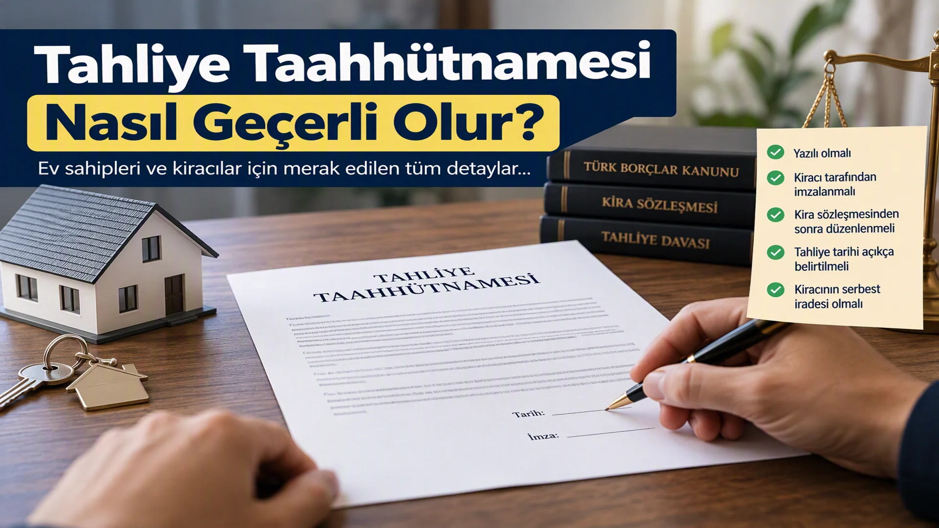Tahliye Taahhütnamesi Nasıl Geçerli Olur?