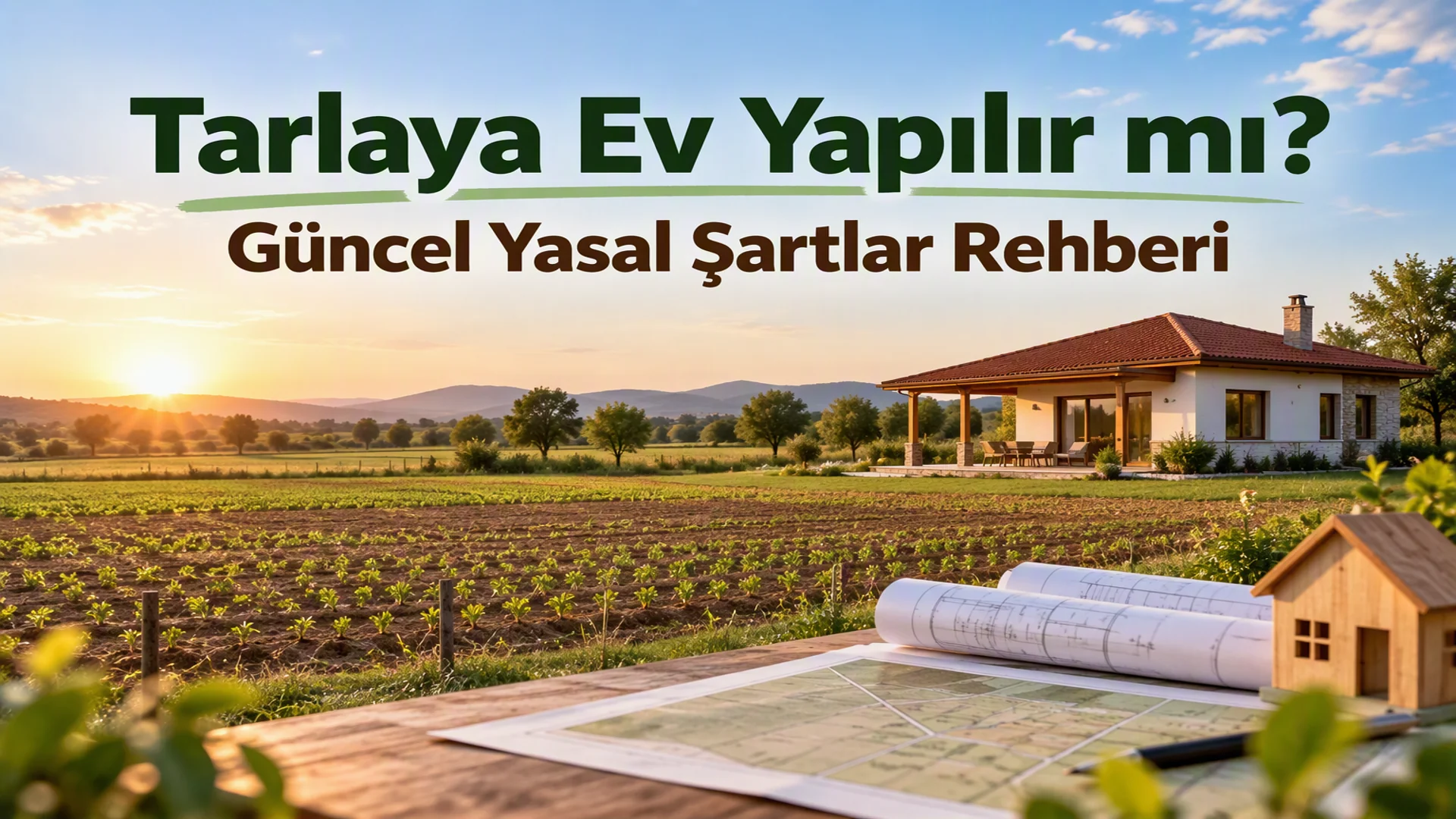 Tarlaya Ev Yapılır mı? Güncel Yasal Şartlar Rehberi